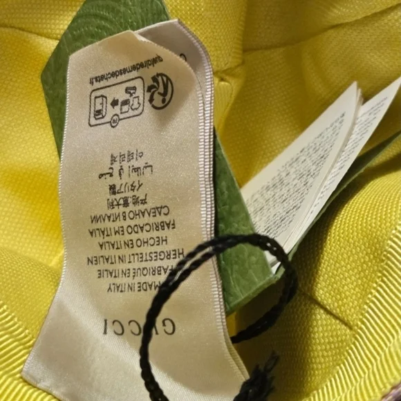 Gucci Pink and Yellow Patterned Cap - Picture 14 of 14